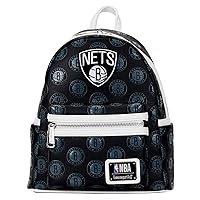 Loungefly NBA: Brooklyn Nets Logo Mini-Backpack