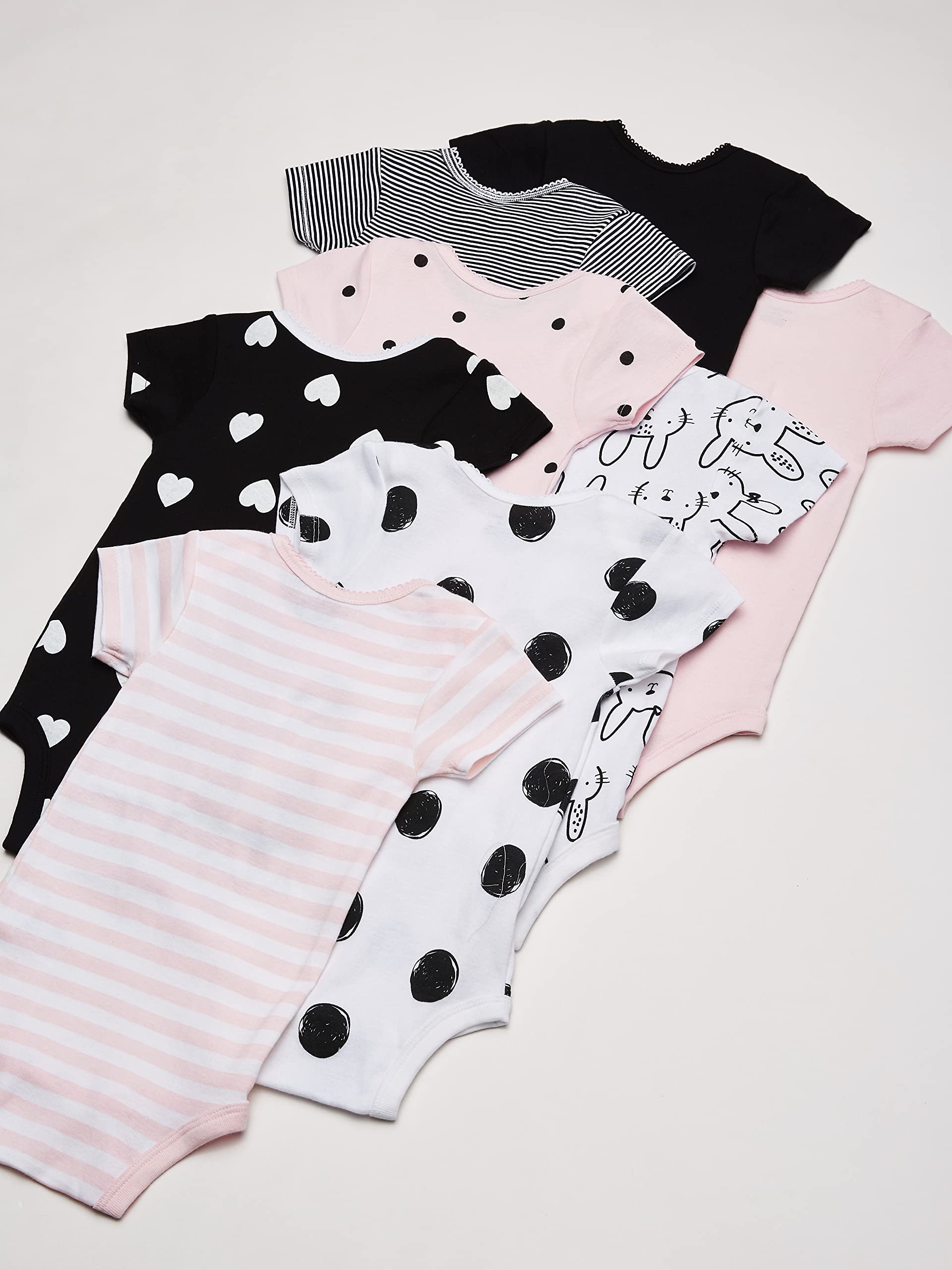 Gerber baby-girls 8-pack Short Sleeve Onesies Bodysuits