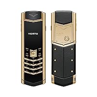 Signature V Luxury Business Mobile Phone (Pure Gold, Black)