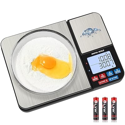 GDEALER Food Scale, 0.001oz/0.01g Precise Digital Kitchen Scale Gram Scales  Weight Food Coffee Scale Digital Scales for Cooking Baking Stainless Steel