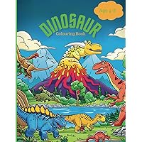 Dinosaur Colouring Book: Roar into Adventure: A Dino Coloring Journey,Jurassic Joy: Colouring Fun with Dinosaurs,Prehistoric Palette: Dive into Dino ... Creatures: Let's Paint Some Dinosaurs,