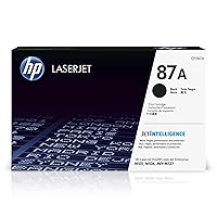 HP 87A Black Toner Cartridge | Works with HP LaserJet Enterprise M506 Series, HP LaserJet Enterprise MFP M527 Series, HP LaserJet Pro M501 Series | CF287A