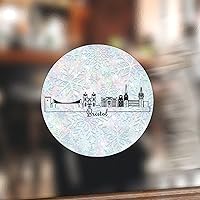 United Kingdom Bristol Skyline Laptop Stickers 50 Pieces City Travel Decals Stickers Travel Gift Sticker Labels Suitable for Teenagers and Adults Colleagues Family Gifts 3inch