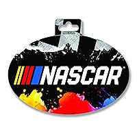 Rico Industries NASCAR Colored Oval Sticker, 3.5