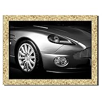 Vanquish Car Wall Art Decor Picture Painting Poster Print on Fine Art Paper Panels Pieces - Sport Car Theme Wall Decoration Set - British Car Wall Picture for Showroom Office 12 by 16 in