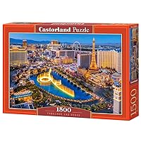CASTORLAND 1500 Piece Jigsaw Puzzles, Fabulous Las Vegas, USA, Adult Puzzles, Castorland C-151882-2