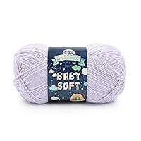 Lion Brand Yarn Baby Soft Yarn, 1 Pack, Dusty Lilac