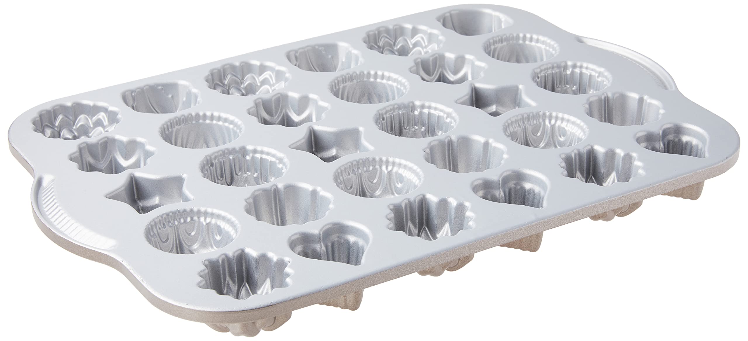 Nordic Ware Tea Cakes Cast Aluminum Cakelet, 2.5 Cup Capacity, Toffee
