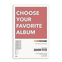 Request Your Own Album Choice, Custom Album Poster, Album Cover Posters, Album Art, Wall Art Print Wall Decor, Personalized Customized Gifts Idea Family, Friend