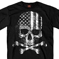 Hot Leathers Men's Flag Skull T-Shirt