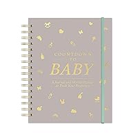 Studio Oh! Hardcover Pregnancy Journal Notebook for Moms, 144 Pages, Tracker, To Do List & Weekly Planner for Pregnancy, 5 Pockets for Mementos, Photos, 100 GSM Paper Weight, Countdown to Baby