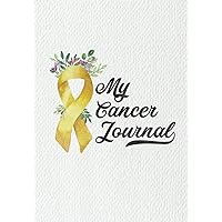 My Cancer Journal | Water Color Golden Yellow Cancer Ribbon: 7
