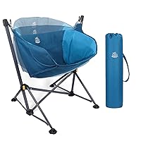 DEERFAMY Hammock Chair Padded, Swinging Camping Chair with Back Support, Relaxing Oversized Swing Chair Lounger Hold up to 350 lbs, Portable Swinging Chairs for Outdoors, Lawn - 600D Polyester