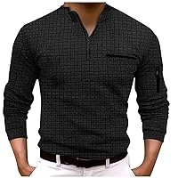 Quarter Zip Sweater for Men Stand Collar Slim Fit Pullover Business Man Casual Long Sleeve Jacquard Pullovers