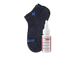 EMUAIDMAX Concentrate Serum Nail Fungus Kit - EMUAIDMAX Concentrate First Aid Serum 1oz with Silver Ionic Socks is Suitable for Nail Fungus