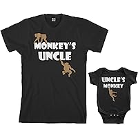 Threadrock Monkey's Uncle Infant Bodysuit & Men's T-Shirt Matching Set