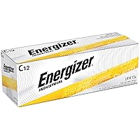 Energizer EN93 Industrial C 12 Alkaline Batteries, Pack of 12