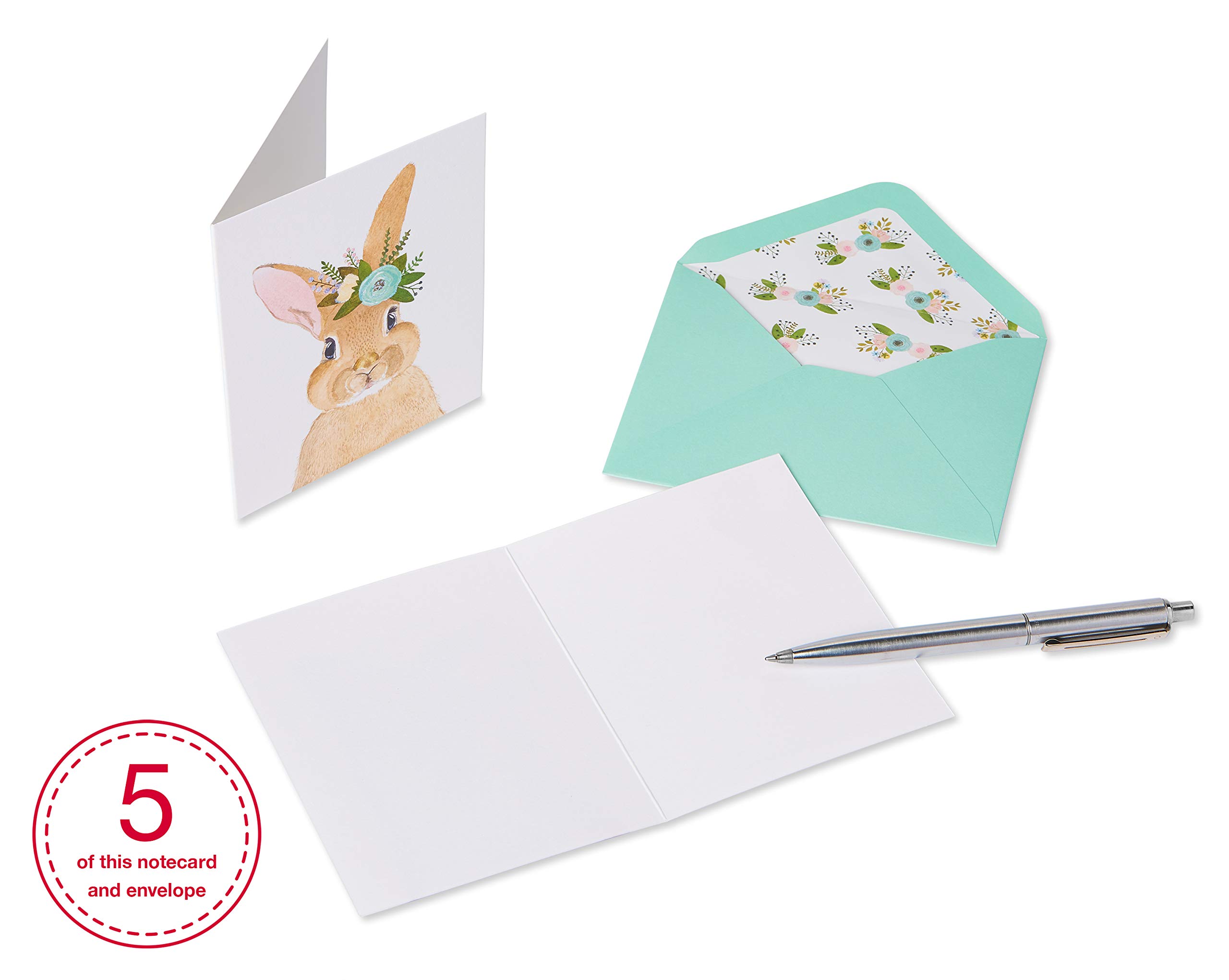 Papyrus Blank Cards with Envelopes, Woodland Animals (20-Count)