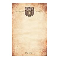 30 Blank Cards Invitations Thank You Cards Barrel Rustic Vintage + 30 White Envelopes