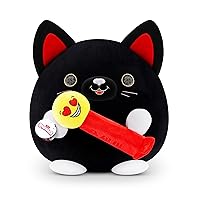 (Pez Black Cat Super Sized 14 inch Plush by ZURU, Ultra Soft Plush, Collectible Plush with Real Licensed Brands, Stuffed Animal