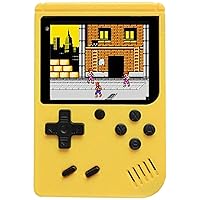 Handheld Game Console with 400 Classical FC Games Console 3.0-Inch Colour Screen,Gift Christmas Birthday Presents for Kids, Adults (Games Consoles Yellow) 1
