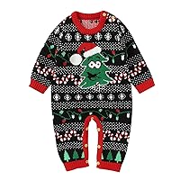 Junior Girls Sweatshirt Christmas Tree Knitted Sweater Baby Jumpsuit Romper Cotton 1 Piece Outfits Kids Sweater