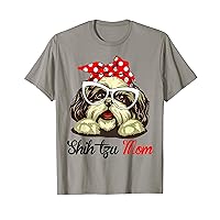 Shih Tzu Mom Dog Lovers Boston Terrier Mother's Day T-Shirt