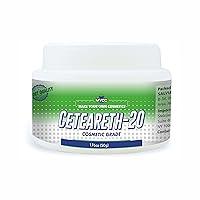 Ceteareth-20 – 50 Gm (1.76 Oz), Pure White Ceteareth-20, Cetearyl Alcohol/Ceteareth 20, Ceteareth-20 for Emulsifying, Ceteareth-20 for Soap, Shampoos Making, Ceteareth-20 Bulk