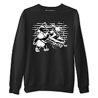 Panda Design Printed Panda Artist Sneaker Matching Sweatshirt
