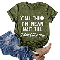 T Shirts for Women Graphic, Women's Summer Saying Funny Short Sleeve Tops Teen Girl Casual Tees Loose Blouse