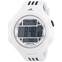Adidas Performance Digital LCD Dial White and Black Rubber Mens Watch ADP3128