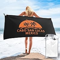 Cabo San Lucas Mexico Bath Towel Soft Microfiber Beach Towel Quick Dry Bathroom Towel for Swimming Surfing Beach Yoga Camping