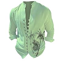 Men Hawaiian Shirts 2024 Novelty Printed Summer Beach Casual Short Sleeve Button Down Shirt Tropical Floral Fashion Tops