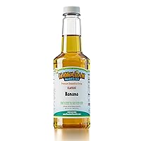 Hawaiian Shaved Ice Syrup Pint, Banana Flavor, Great For Slushies, Italian Soda, Popsicles, & More, No Refrigeration Needed, Contains No Nuts, Soy, Wheat, Dairy, Starch, Flour, or Egg Products