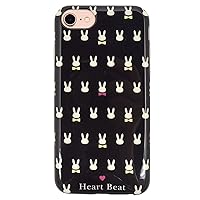 PLATA for iPhone6 / iPhone6s / iPhone7 / iPhone8 Case Small Rabbit Patterns [ Rabbit Black ]