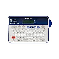 LABELWORKS Epson LW-K200PX-DBL Portable QWERTY Keyboard Label Maker for Home & Hobbies - Craft, Organize, and Personalize - Dark Blue Printer