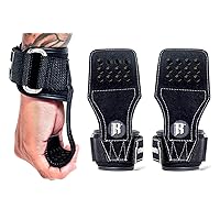 RIMSports Weight Lifting Grips with Wrist Straps - Lifting Straps with Power Grip for Deadlifts - Weightlifting Gloves for Max Weight & Reps - Non-Slip Weight Lifting Straps with Lifting Grips