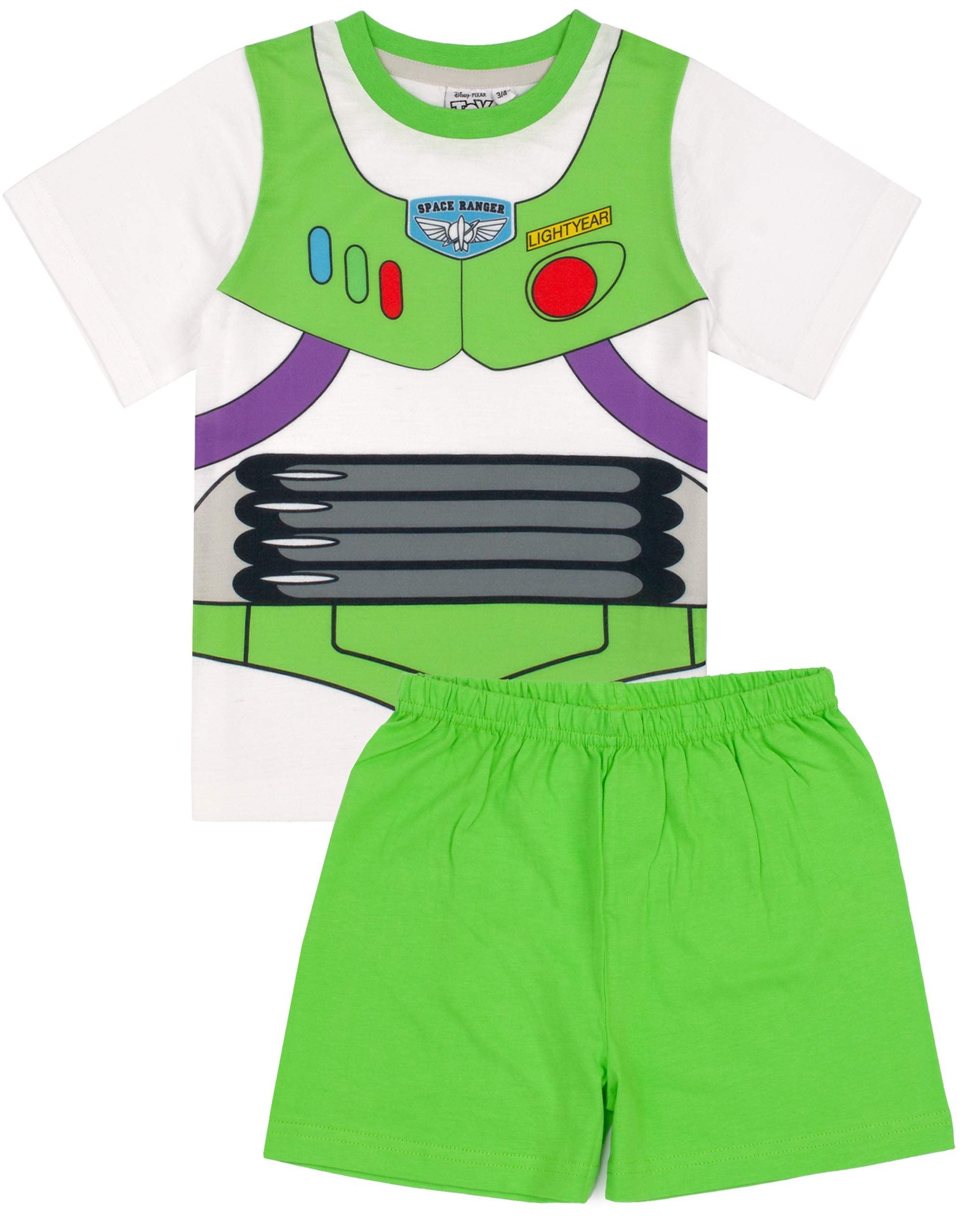 Disney Toy Story Pyjamas Boys Buzz Lightyear Character Kids Pjs