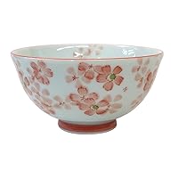 Kobayashi Pottery Mino Ware Rice Bowl, Nadeshiko Medium Red