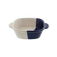 Tableware East minoruba 12.32oz(350cc) Baking Dish, Square, Made in Japan (Navy Blue)