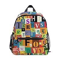 Kids Backpack Colorful ABC Alphabet Nursery Bags for Preschool Children