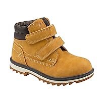 Kids' Hiking Work Boots for Boys Girls, Waterproof Outdoor Ankle Boots with Hook and Loop
