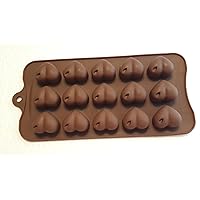 Heart Shape Silicone Mold (Candy, Chocolates, Ice Cubes, Finger Jello, Wax) (T-821-292)