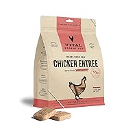Vital Essentials Freeze Dried Raw Dog Food, Chicken Mini Patties Entree, 14 oz