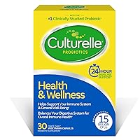 Culturelle Health & Wellness Daily Probiotic For Women & Men - 30 Count - 15 Billion CFUs & A Proven-Effective Probiotic Strain Support Your Immune System - Gluten Free, Soy Free, Non-GMO