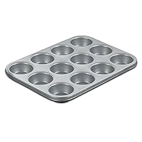 Cuisinart Chef's Classic Nonstick Bakeware 12-Cup Muffin Pan, Silver