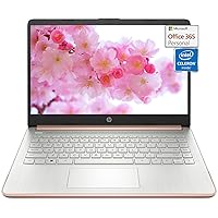 HP 2023 Newest 14 Inch Laptop Students Business, Intel Quad-Core Processor, 16GB RAM, 320GB Storage(64GB eMMC+256GB Micro SD), 12H Battery Life, Webcam, HDMI, WiFi, Win 11 S, Bundle with JAWFOAL