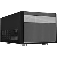 Silverstone Tek Micro-ATX, Mini-DTX, Mini-ITX Small Form Factor Computer Case, Compatible with ATX PSU Cases SG11B