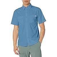 HUK Diamond Back Solid Short Sleeve Button, Fishing Shirt for Men