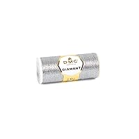 DMC Diamant Metallic Needlework Thread, 38.2-Yard, Dark Silver (010288)